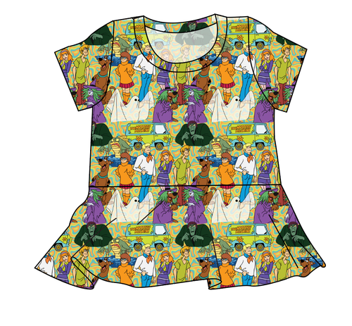Mystery Squad Ladies' Peplum Top