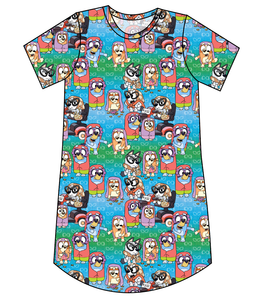 Here Comes The Grannies Ladies' T-Shirt Dress