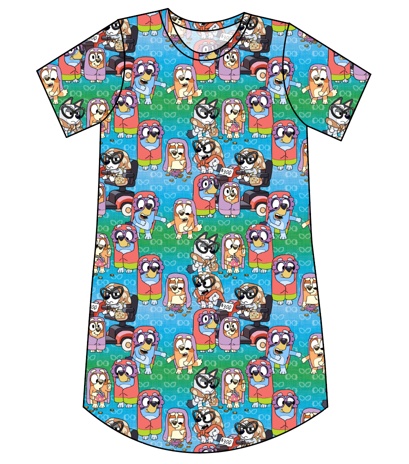 Here Comes The Grannies Ladies' T-Shirt Dress