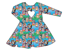 Load image into Gallery viewer, Here Comes The Grannies Molly Heart Back Twirly Dress