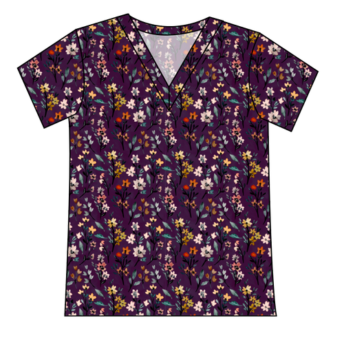 Autumn Fields Ladies' Slouchy V-Neck Tee