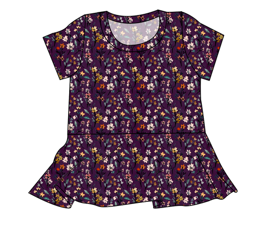 Autumn Fields Ladies' Peplum Top
