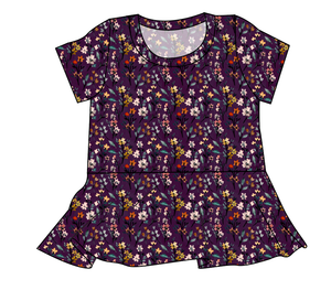 Autumn Fields Ladies' Peplum Top