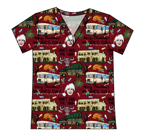 Family Christmas Ladies' Slouchy V-Neck Tee