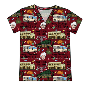 Family Christmas Ladies' Slouchy V-Neck Tee