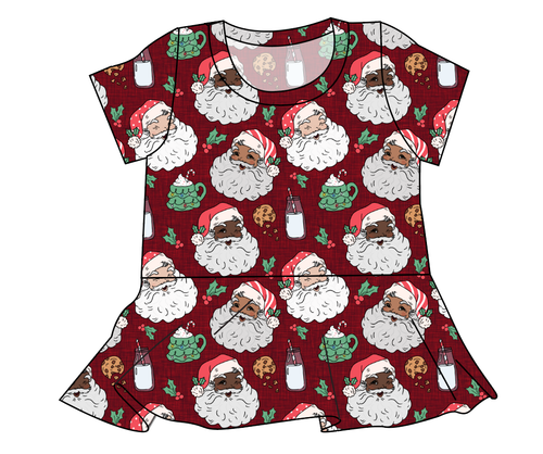 Classic Santas Ladies' Peplum Top