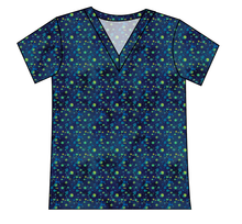 Load image into Gallery viewer, Navy Splatter Ladies&#39; Slouchy V-Neck Tee