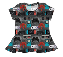 Load image into Gallery viewer, Game Controllers Ladies&#39; Peplum Top