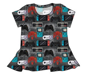 Game Controllers Ladies' Peplum Top