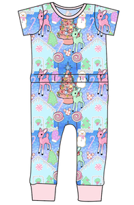 Pastel Wonderland Bennett Pants and Shorts Length T-Shirt Romper