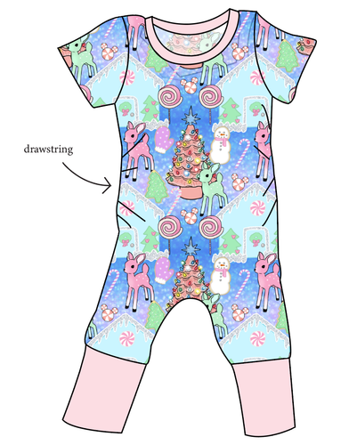 Pastel Wonderland Grow With Me Pants And Shorts Romper