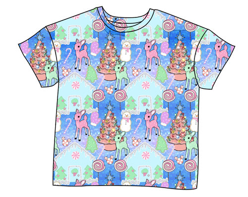 Pastel Wonderland Ladies' Oversized Tee