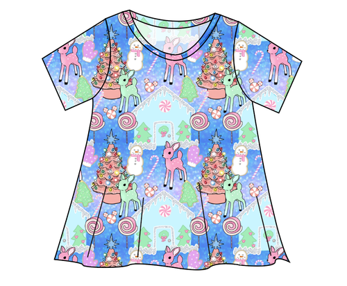 Pastel Wonderland Ladies' Swing Tee