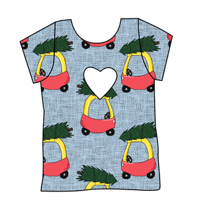 Trees and Tikes Cambria Heart Back Tee