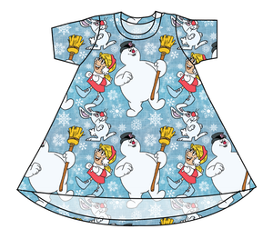 Frosty and Friends Basic T-Shirt Dress