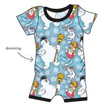 Load image into Gallery viewer, Frosty and Friends Grow With Me Pants And Shorts Romper
