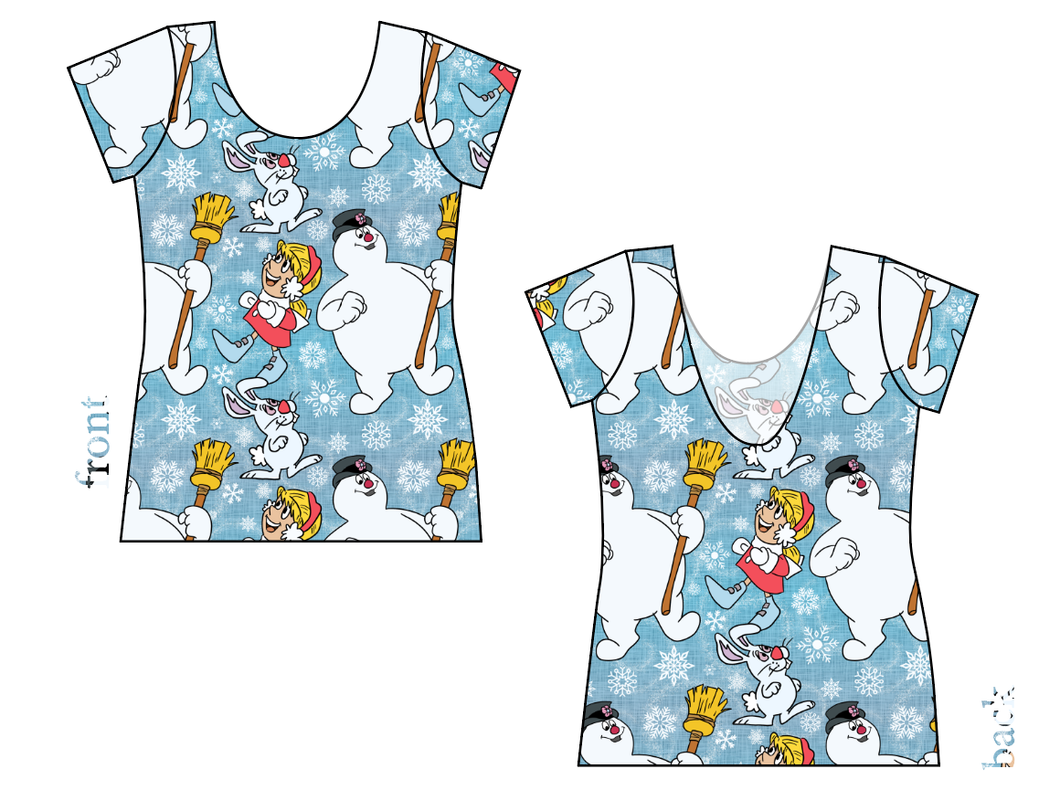 Frosty and Friends Ladies' Low Back Ballerina Tee