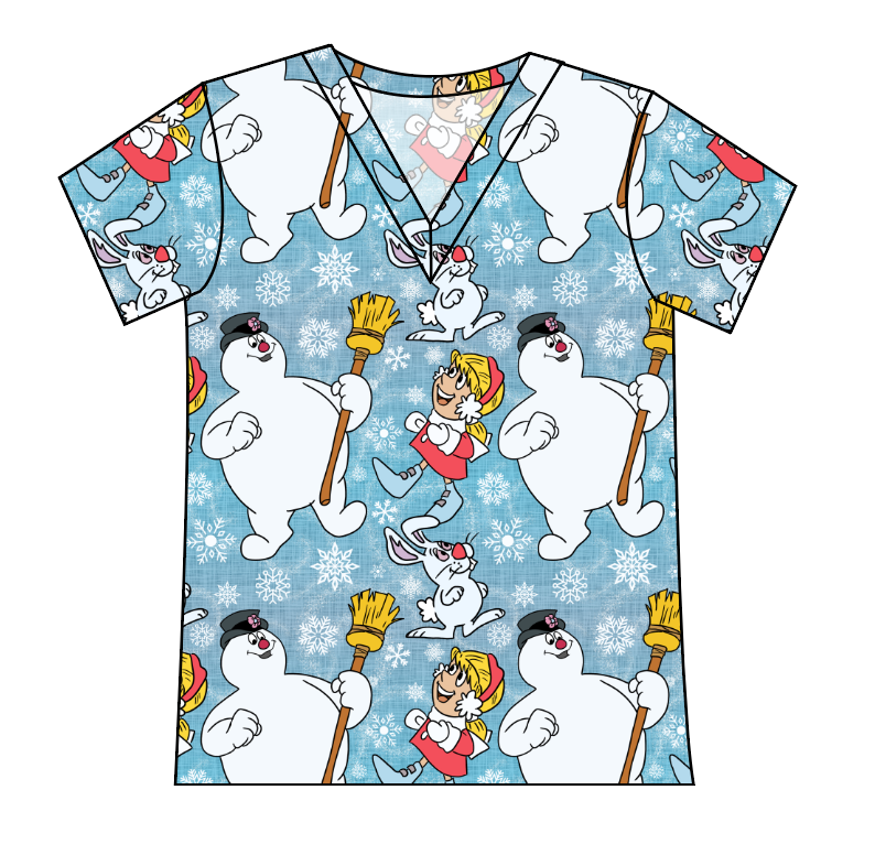 Frosty and Friends Ladies' Slouchy V-Neck Tee