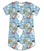 Load image into Gallery viewer, Frosty and Friends Ladies&#39; T-Shirt Dress