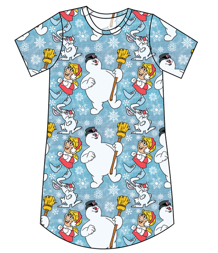 Frosty and Friends Ladies' T-Shirt Dress