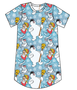 Frosty and Friends Ladies' T-Shirt Dress