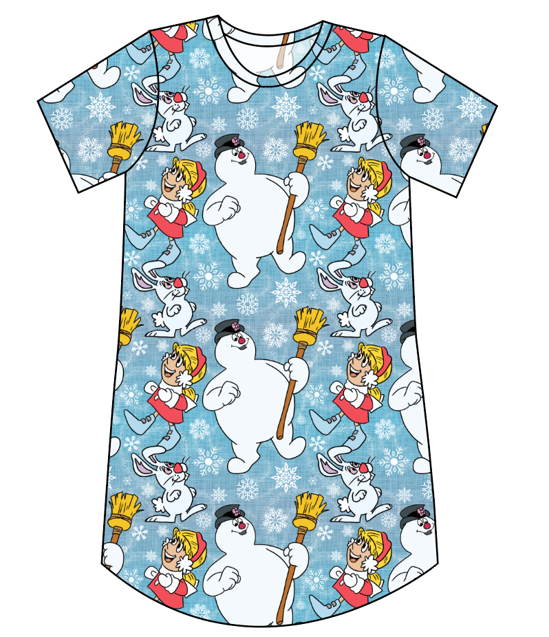 Frosty and Friends Ladies' T-Shirt Dress