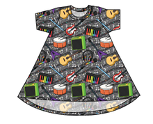 Load image into Gallery viewer, Rainbow Rock Basic T-Shirt Dress