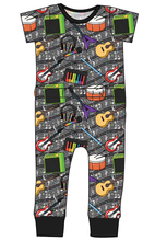 Load image into Gallery viewer, Rainbow Rock Bennett Pants and Shorts Length T-Shirt Romper