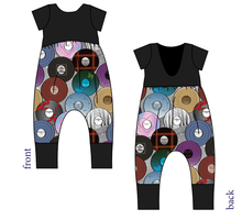 Load image into Gallery viewer, Era Records Low Back Romper and Bubble Romper