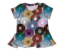 Load image into Gallery viewer, Era Records Peplum Top