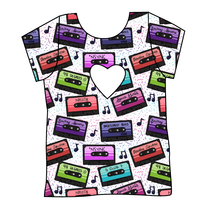 Load image into Gallery viewer, Mixtapes Cambria Heart Back Tee