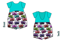 Load image into Gallery viewer, Mixtapes Low Back Romper and Bubble Romper