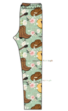 Load image into Gallery viewer, Floral Boots and Hats Basic Leggings