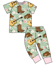 Load image into Gallery viewer, Floral Boots and Hats Basic Loungewear Set