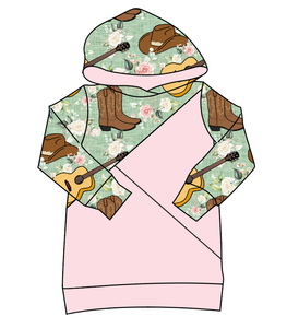 Floral Boots and Hats Classic Hoodie (or Crewneck)