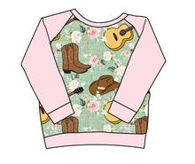 Load image into Gallery viewer, Floral Boots and Hats Classic Hoodie (or Crewneck)