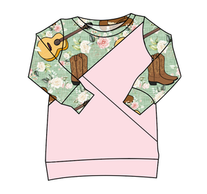 Floral Boots and Hats Classic Hoodie (or Crewneck)