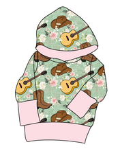 Load image into Gallery viewer, Floral Boots and Hats Grow With Me Hoodie (or Crewneck)