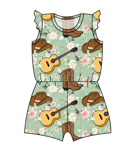 Floral Boots and Hats Ivy Summer Romper