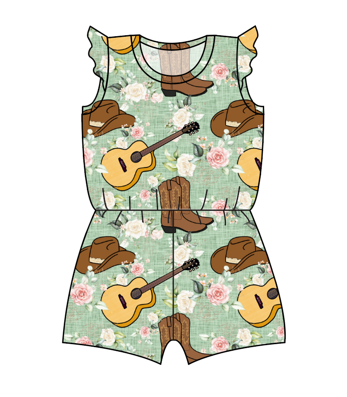 Floral Boots and Hats Ivy Summer Romper