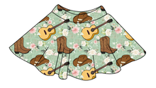 Load image into Gallery viewer, Floral Boots and Hats Ladies&#39; Circle Skirt