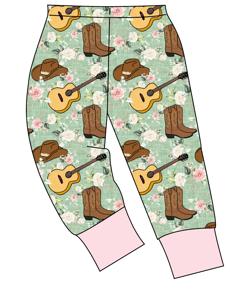 Floral Boots and Hats Ladies' Lounge Pants