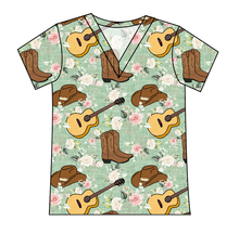 Load image into Gallery viewer, Floral Boots and Hats Ladies&#39; Slouchy V-Neck Tee