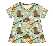 Load image into Gallery viewer, Floral Boots and Hats Ladies&#39; Swing Tee