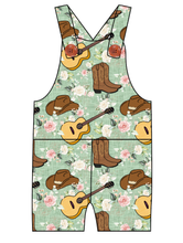 Load image into Gallery viewer, Floral Boots and Hats Overalls and Shortalls