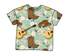 Load image into Gallery viewer, Floral Boots and Hats Oversized Tee