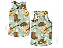 Load image into Gallery viewer, Floral Boots and Hats Summer Tank