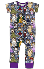 Load image into Gallery viewer, Era Cats Bennett Pants and Shorts Length T-Shirt Romper