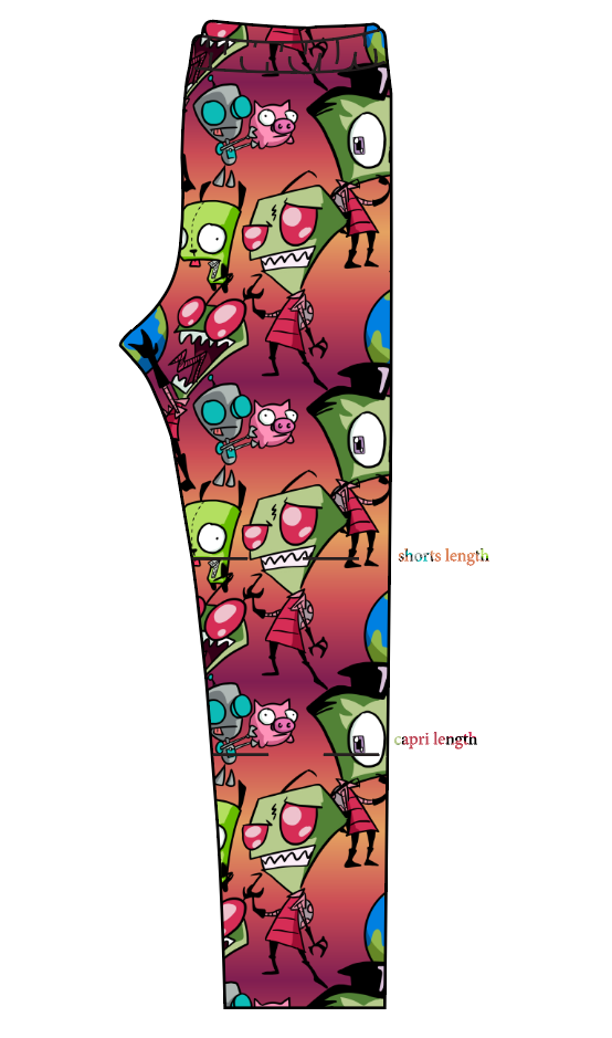 Invaders Basic Leggings