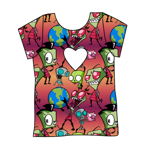 Invaders Cambria Heart Back Tee